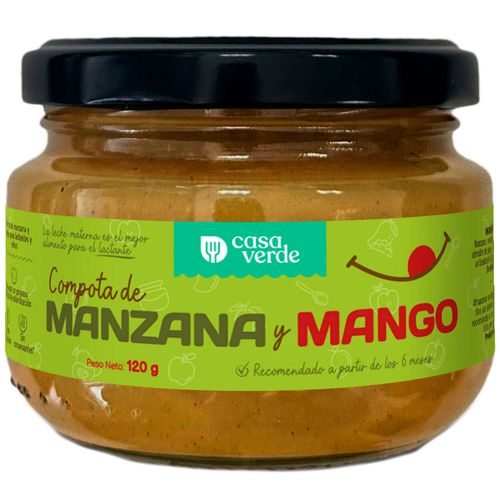 Comporta de Manzana con Mango CASA VERDE Frasco 120g