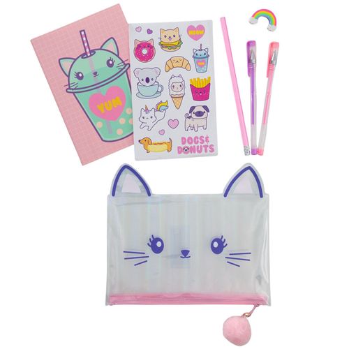 Set de Mochilas CLASS&WORK Stationary Yum Pets