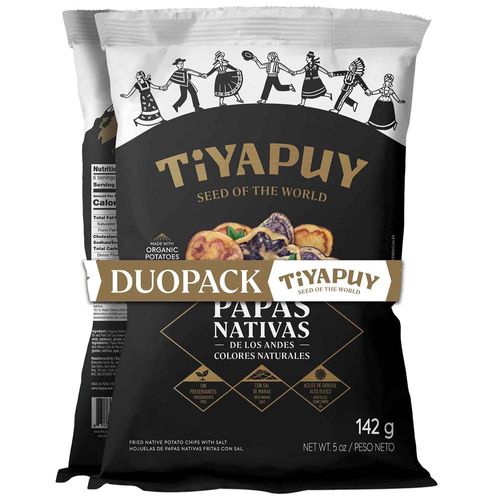 Mix de Papas Nativas TIYAPUY Bolsa 142g + Camote TIYAPUY Bolsa 142g