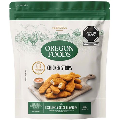 Strips de Pollo OREGON FOODS Bolsa 300g