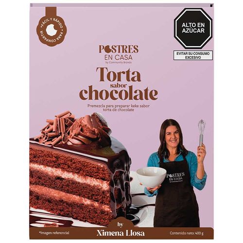 Premezcla de Torta POSTRES EN CASA Sabor Chocolate 400gr