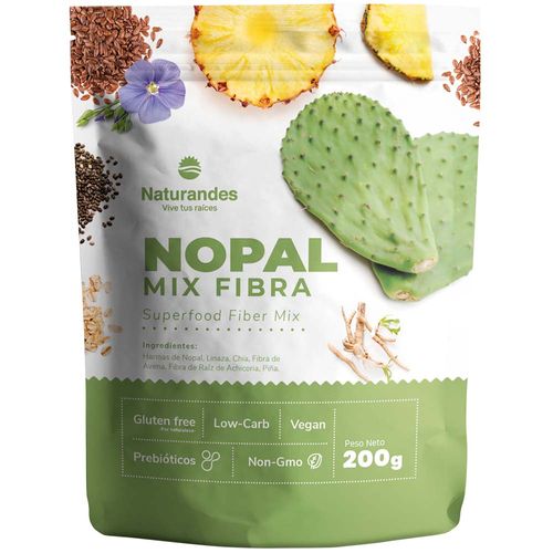 Suplemento Nopal Mix Fibra NATURANDES Doypack 200g