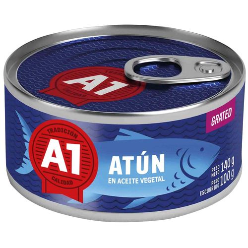 Grated de Atún A1 en Aceite Vegetal Lata 140g