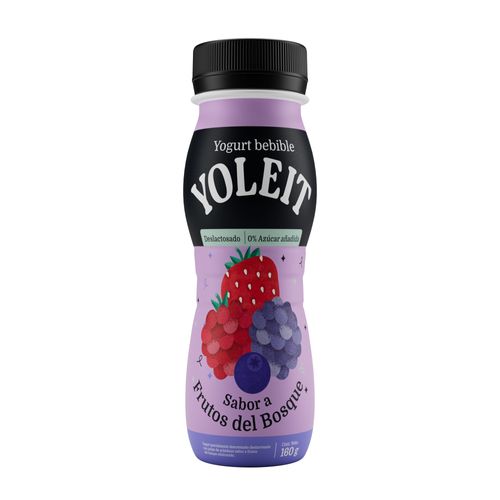 Yogurt Bebible YOLEIT Frutos del Bosque Botella 160g