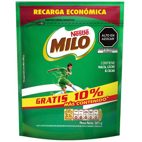 Fortificante Granulado MILO Doypack 385g