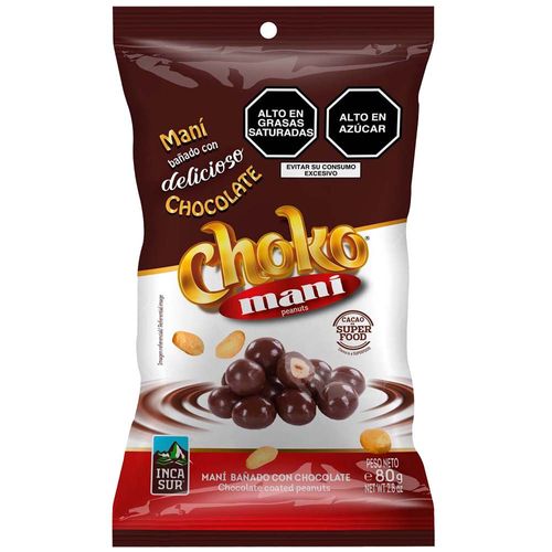 Choco Maní INCASUR Bolsa 80g