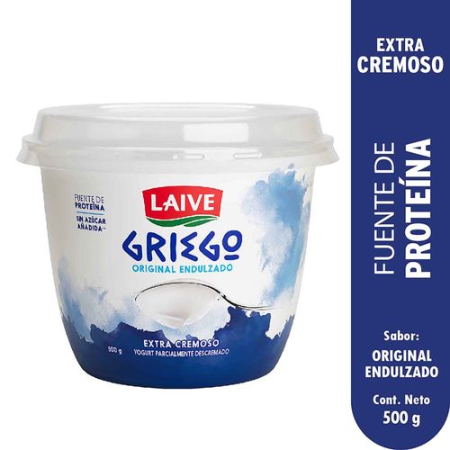 Yogurt Griego Original LAIVE Pote 500g