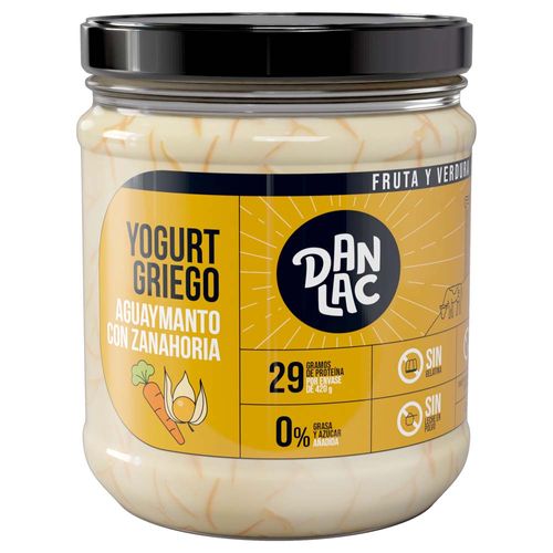 Yogurt Griego DANLAC Aguaymanto con Zanahoria Frasco 420g