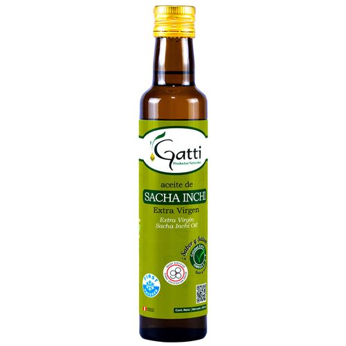 Aceite de Sacha Inchi GATTI Extra Virgen Botella 250ml