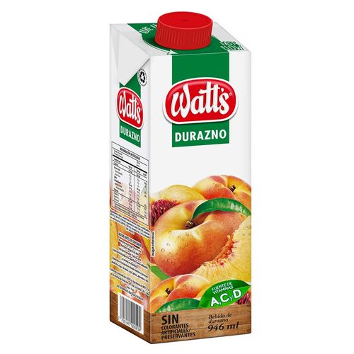 Bebida de Durazno WATT'S Caja 946ml