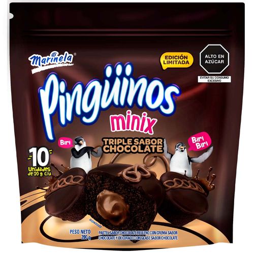 Pastelito Minix Pingüino MARINELA Doypack 10un Bolsa 200g