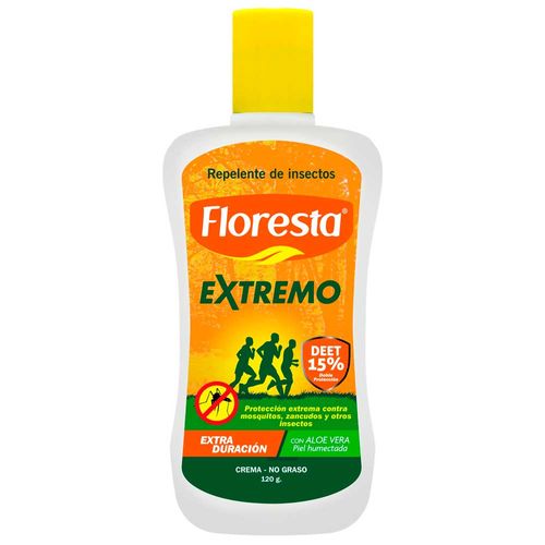 Repelente de Insectos FLORESTA Extremo Deet 15% Frasco 120g