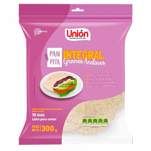 Pan Pita UNIÓN Gran Andina Bolsa 300g