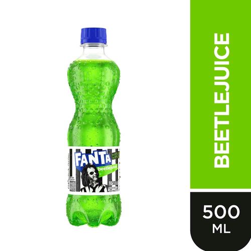 Gaseosa FANTA Manzana Beetlejuice Botella 500ml