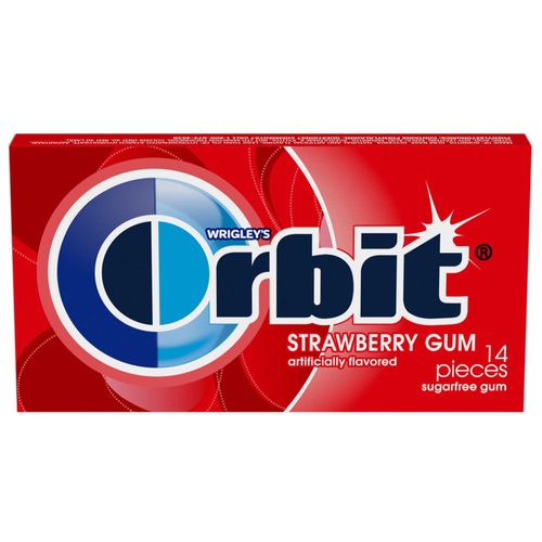 Goma de Mascar ORBIT Fresa Caja 26.6g