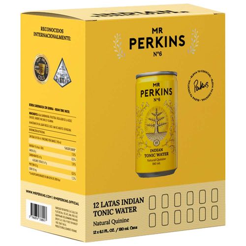 Agua Tónica MR PERKINS 12 Pack Lata 180ml