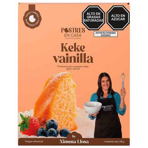 Premezcla de Keke POSTRES EN CASA Sabor Vainilla 400gr