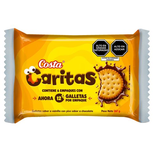 Galletas Caritas COSTA 6un x44.5g