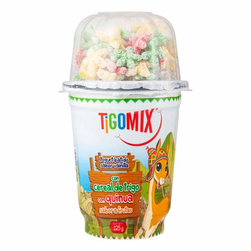 Yogurt TIGO Mix con Cereal de Trigo y Quinua Vaso 125g