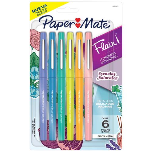 Flair Plumigrafos Tj PAPER MATE 0.7m 6un