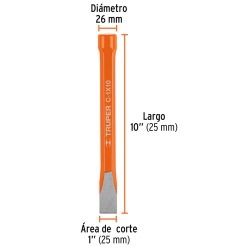 Cincel Plana 1 x 10", Truper