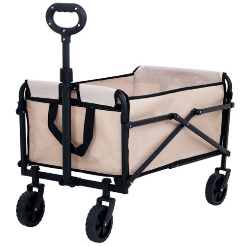 Carrito de Playa VIVA HOME Plegable Beige