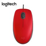 Mouse-Logitech-M110-Silent-Optico-Usb-Rojo
