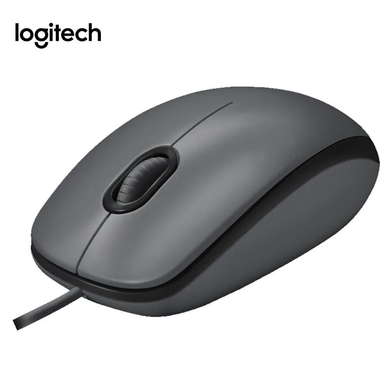 Mouse-Logitech-M90-Cable-Usb-Black