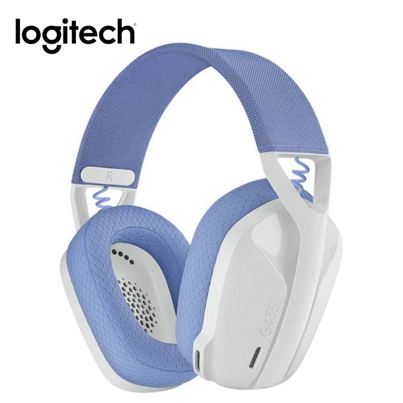 Audifono-Gaming-Logitech-G-G435-Lightspeed-Wireless-Blanco-Crudo-Y-Lila