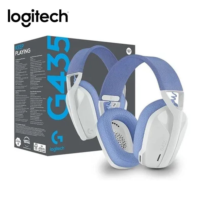 Audifono-Gaming-Logitech-G-G435-Lightspeed-Wireless-Blanco-Crudo-Y-Lila