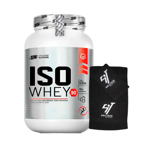 Proteína Universe Nutrition Iso Whey 90 1.1kg Chocolate +Toalla