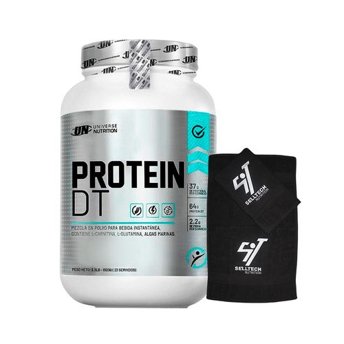 Proteína Universe Nutrition Protein DT 1.5kg Vainilla+Toalla