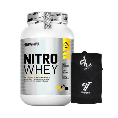 Proteína Universe Nutrition Nitro Whey 1.1kg Vainilla+Toalla