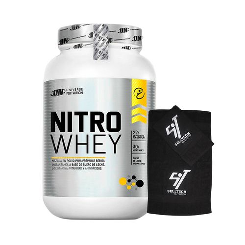 Proteína Universe Nutrition Nitro Whey 1.1kg Chocolate+Toalla