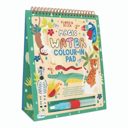 Cuaderno coloreo con agua Floss and Rock Jungla