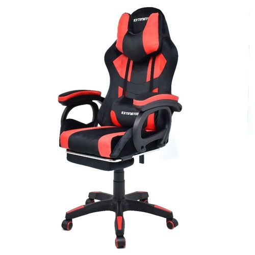 Silla Gamer Extingtion Sapp Gamuza-Cuerina Color Rojo