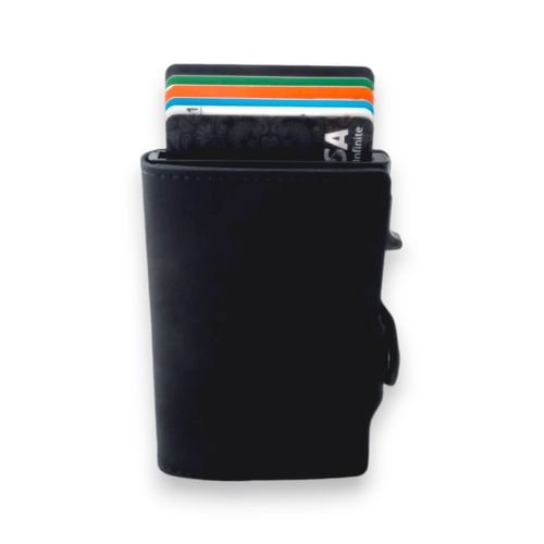 Billetera Cardholder modelo Deluxe - Black - Tecnología RFID