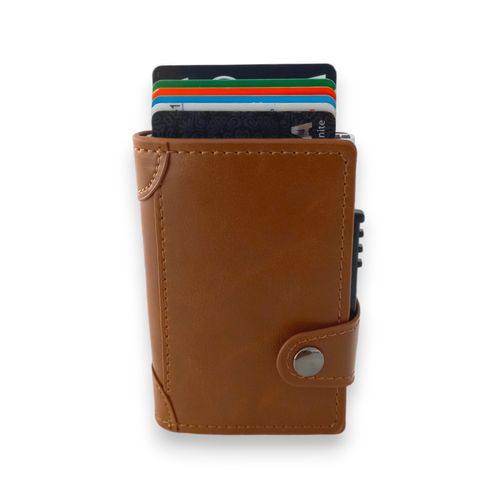 Billetera Cardholder modelo Clásico - Apricot - Tecnología RFID