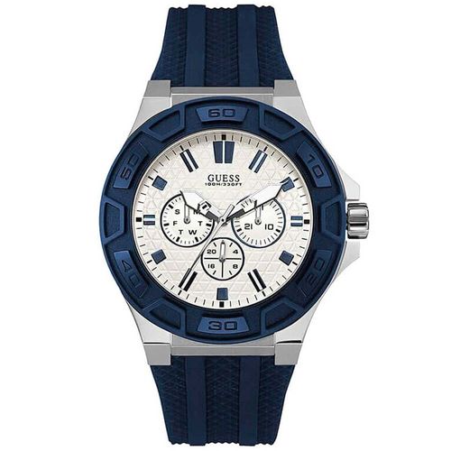 Reloj Guess Force U0674G4 Multifuncional Acero Inoxidable Correa de Silicona Azul