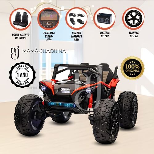 Carro a Batería 4 x 4 «UTV BUGGY» con Pantalla Rojo