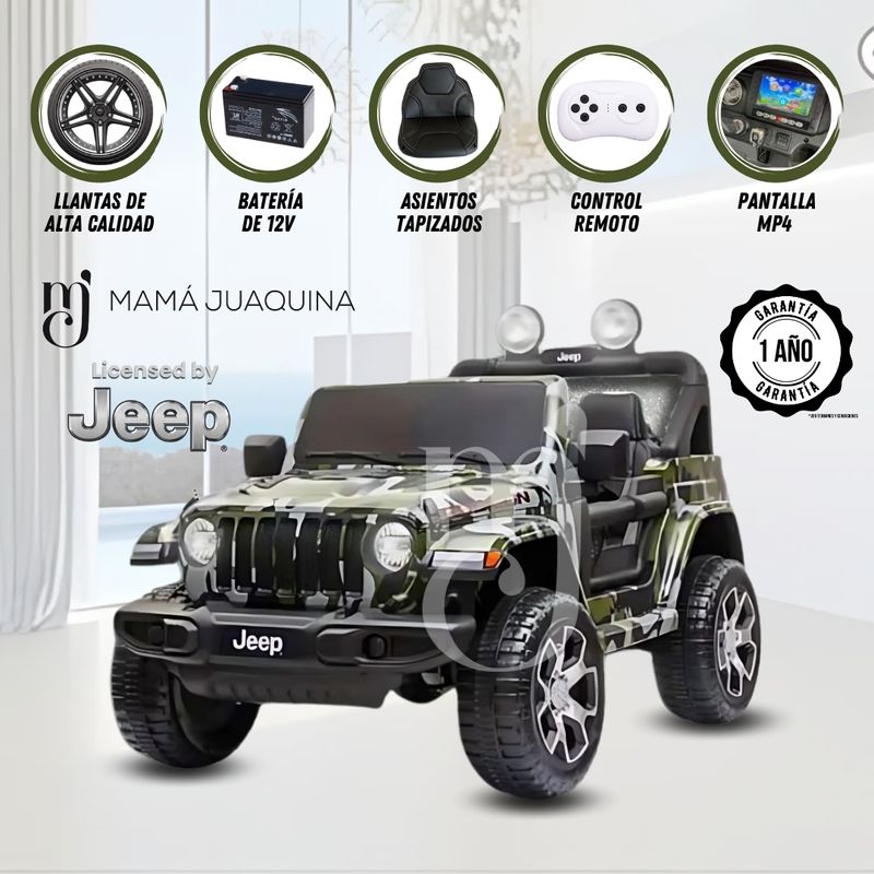 Carro-a-bateria-4X4-para-ninos--JEEP-RUBICON--Negro