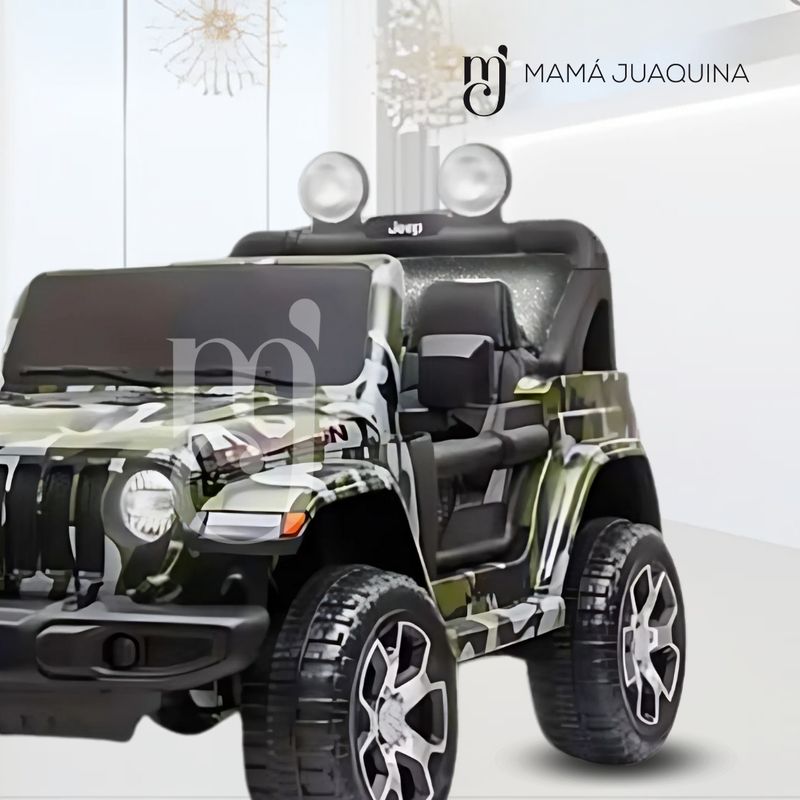 Carro-a-bateria-4X4-para-ninos--JEEP-RUBICON--Negro