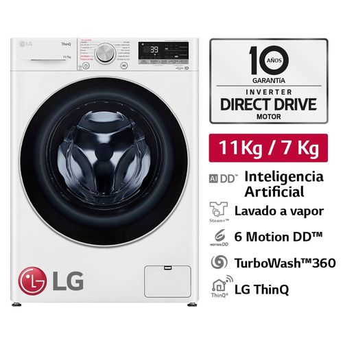 Lavaseca LG AI DD 11/7KG WD11WVC3S6 Blanca