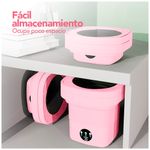 Mini-Lavadora-Portatil-Plegable-Moderna-para-Ropa-con-Drenaje-Rosado-F67