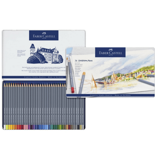 Colores Goldfaber x 36 Acuarelable Faber Castell Estuche Metal