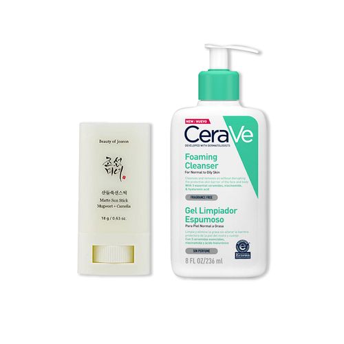 Camelia Beauty + Cerave Gel Limpiador Espumoso Foaming Cleanser 236ml