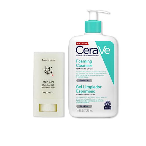 Camelia Beauty + Cerave Gel Limpiador Espumoso Foaming Cleanser 473ml