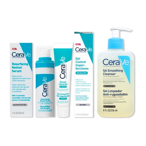 Cerave Blemish Control 40ml + Limpiador SA 236ml + Serum Retinol 30ml