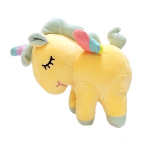 Unicornio Bb Amarillo C/Alitas Antialérgico 24cm