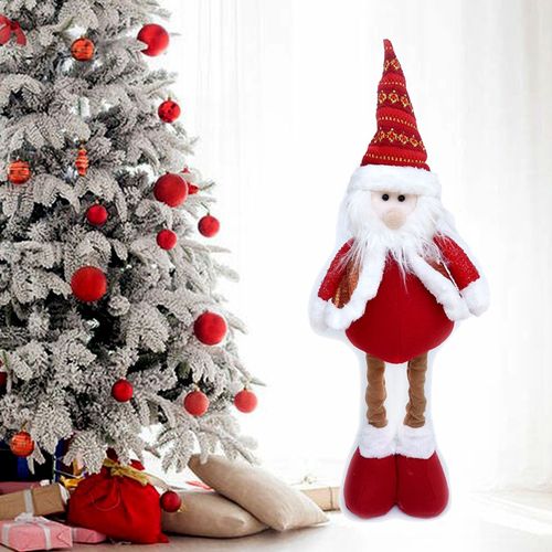 Adorno de Navidad Muñeco Papa Noel Estirable 60cm